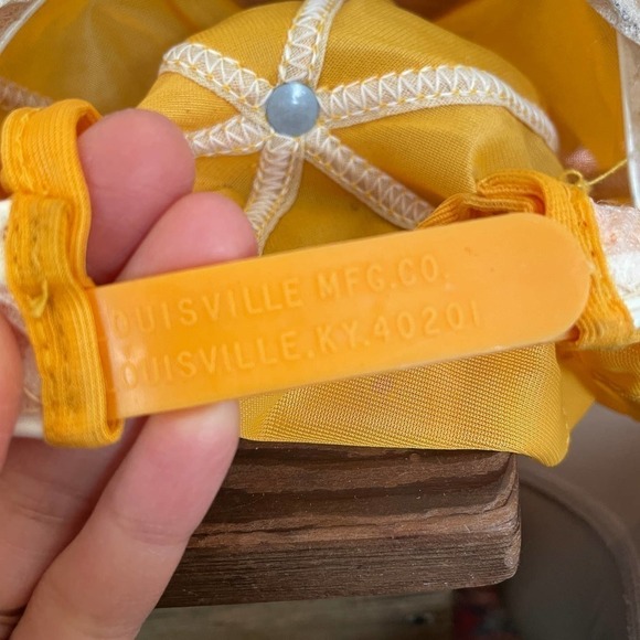 Vintage 80s Napa Auto Parts Racing Embroidered Patch Snapback Hat Yellow Blue - Picture 11 of 11